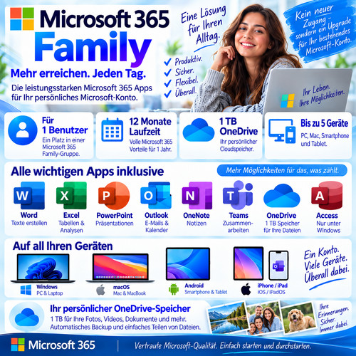Microsoft office 365 1 jahr - office,
